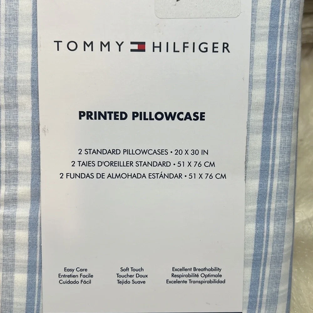 TOMMY HILFIGER Printed Pillowcase.